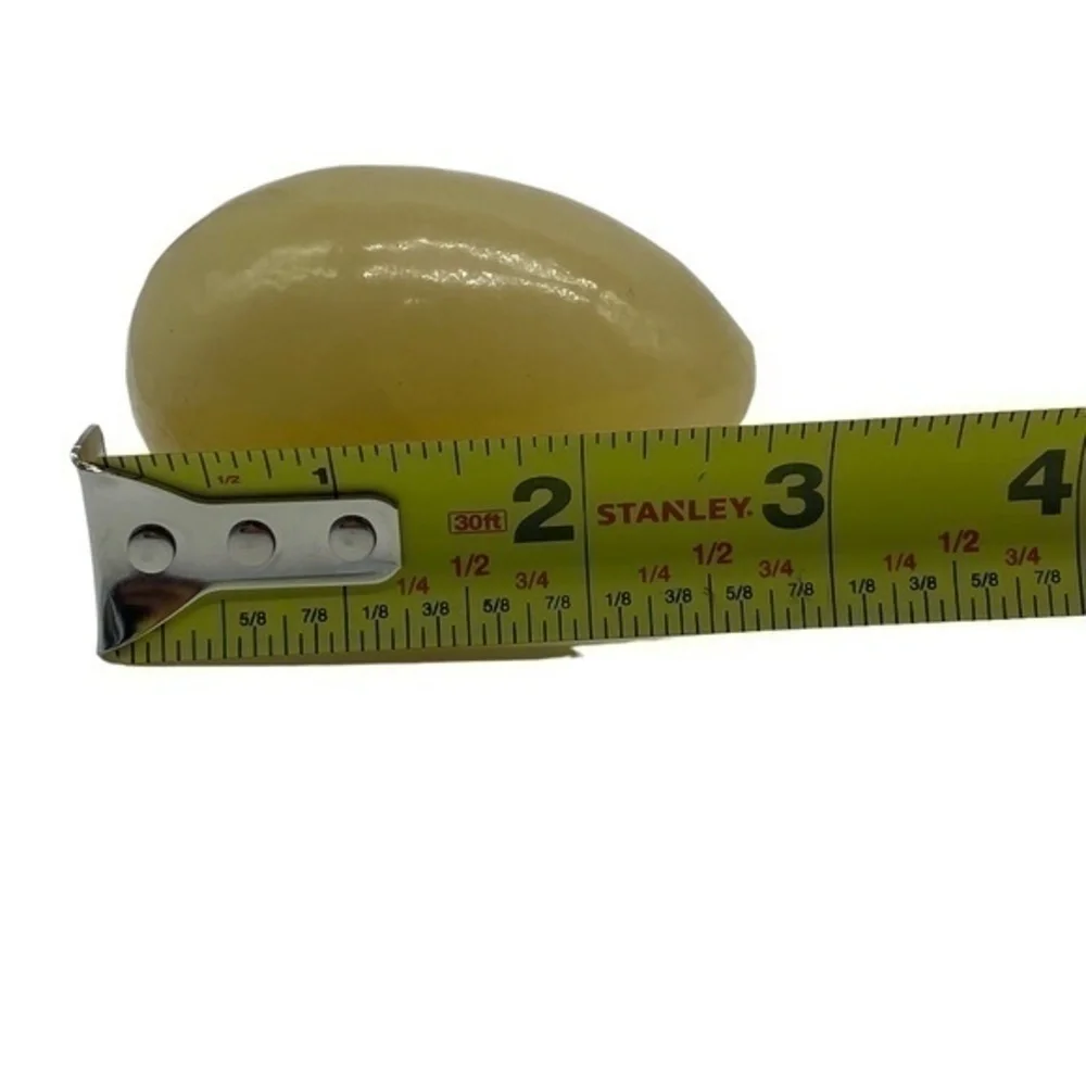 Marble Cream and Veining Egg Shape Home Decor